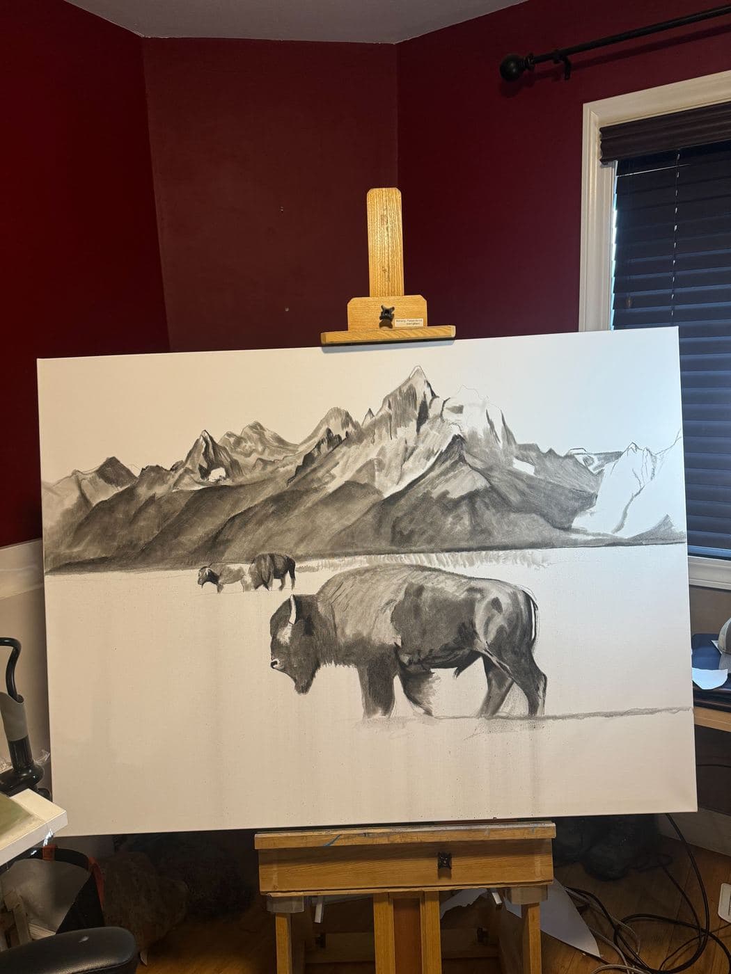 The Lonely Traveler drawing process stage 5