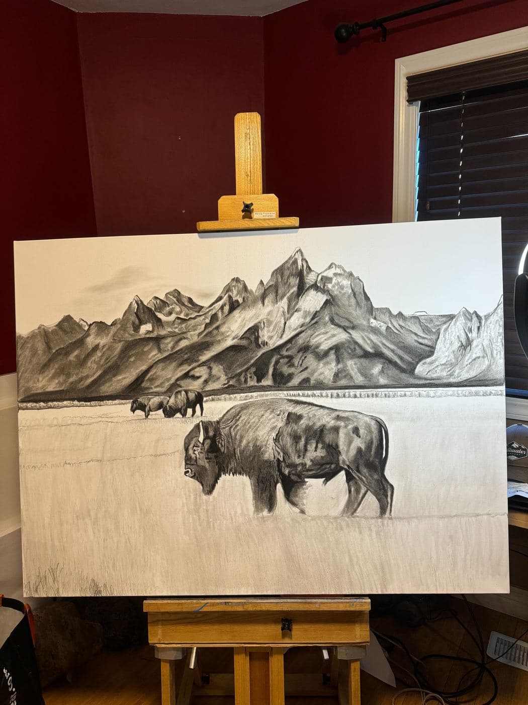 The Lonely Traveler drawing process stage 7